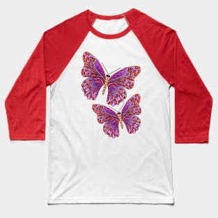 cute butterfly, butterfly clipart, butterfly silhouette Baseball T-Shirt